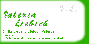 valeria liebich business card